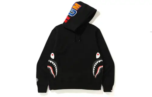 Bape Side Zip Shark Wide Pullover Hoodie