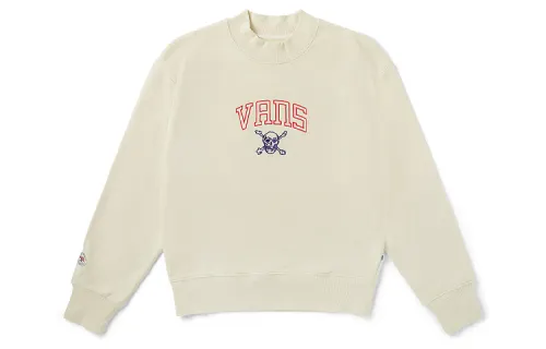 Vans Sweatshirts Unisex Ecru Crew Neck Moderate Regular