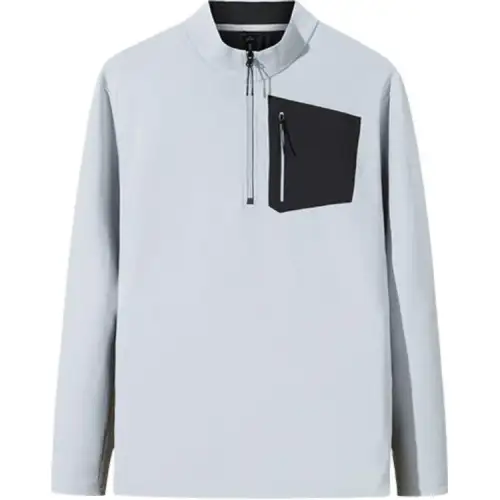 Anta Champion Outdoor Collection, Comfortable Casual Minimalist Style Fleece Lined Thermal Long Sleeved T Shirt Men's