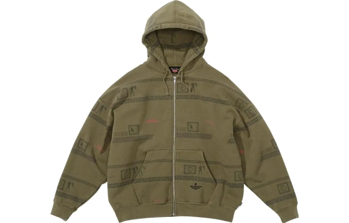 Supreme X Undercover Zip Up Hooded Sweatshirt