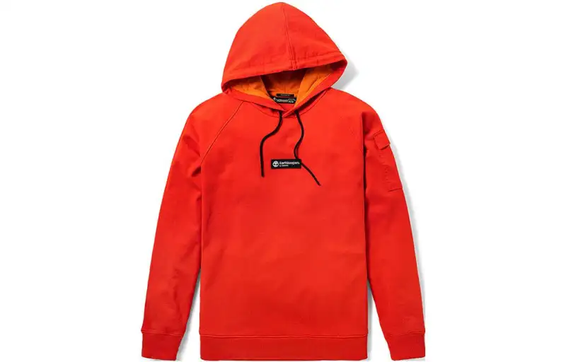 Timberland Sweatshirts Men's Orange Hooded Moderate Regular