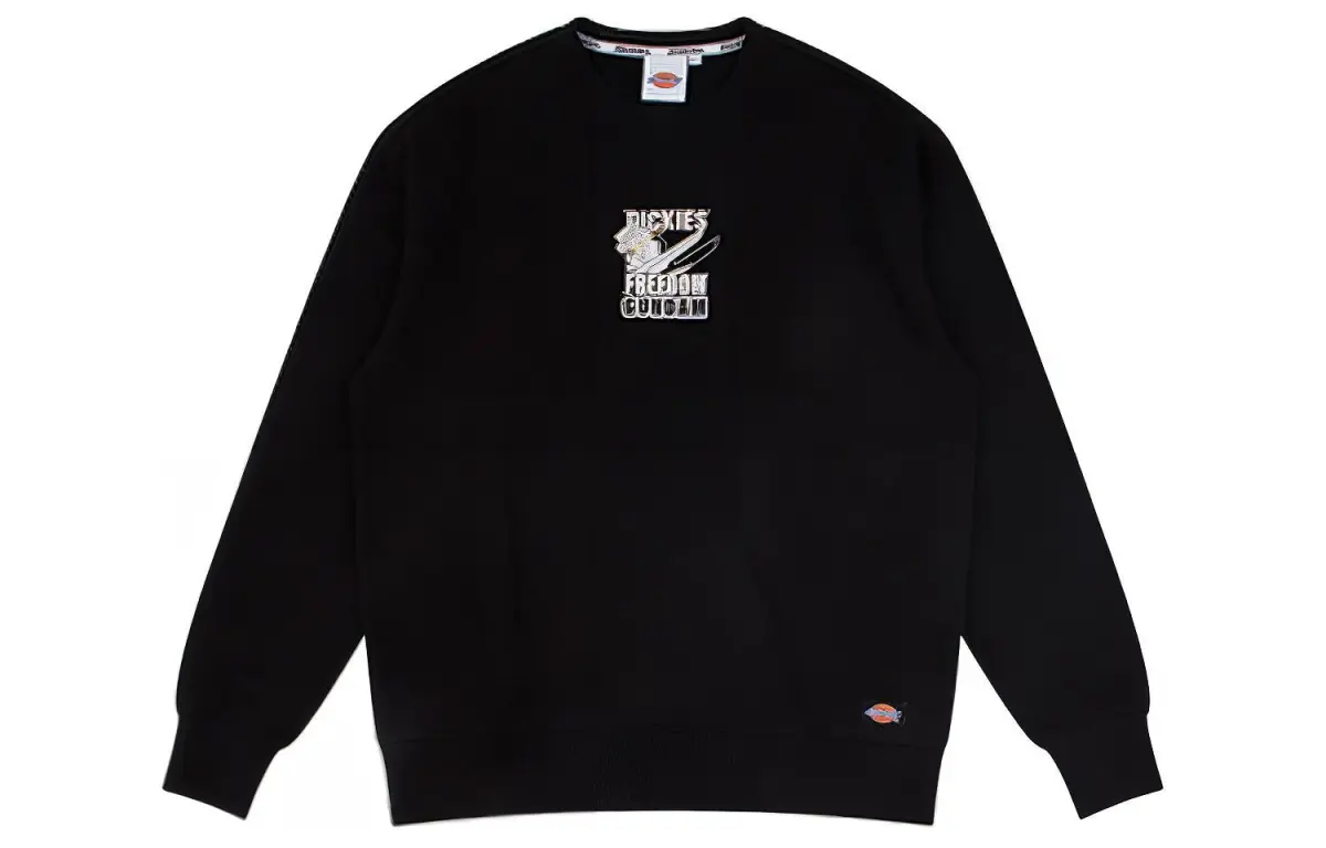 Dickies Sweatshirts Unisex Black Crew Neck Moderate Heavyweight