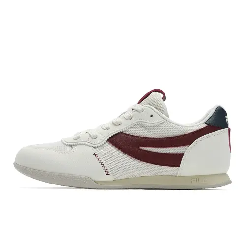 FILA Trail Curved Edge Shoes Low top Casual Shoes Women's White Red
