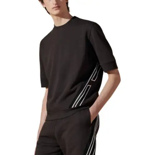 HERMES T Shirts Men's Brown Crew Neck