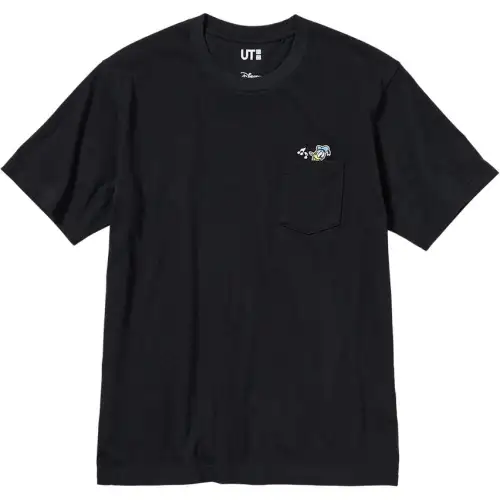 UNIQLO UT T Shirts Unisex Black Crew Neck Moderate