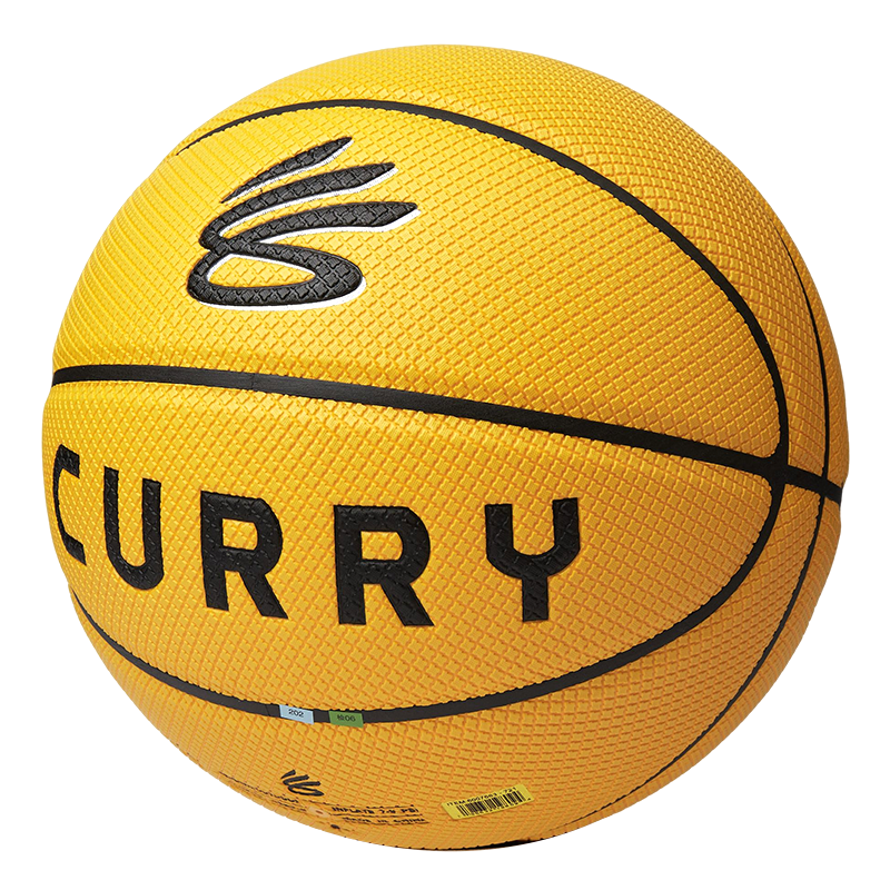 Under Armour CURRY 395 Whirlwind Collection Pu Basketball Yellow Collector’s Level Size 7 Ball Training Competition