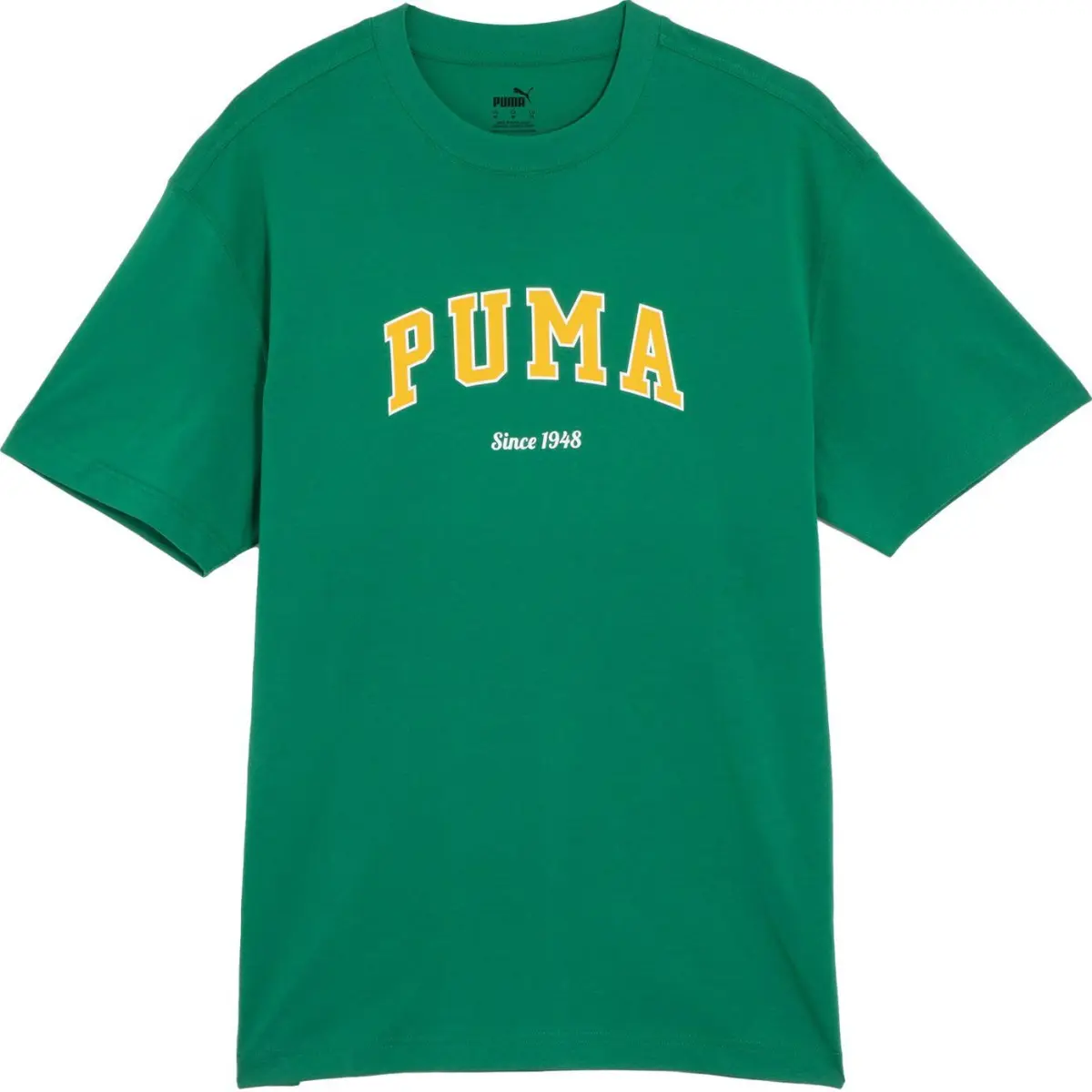 PUMA T-Shirts Unisex Green Crew Neck Moderate
