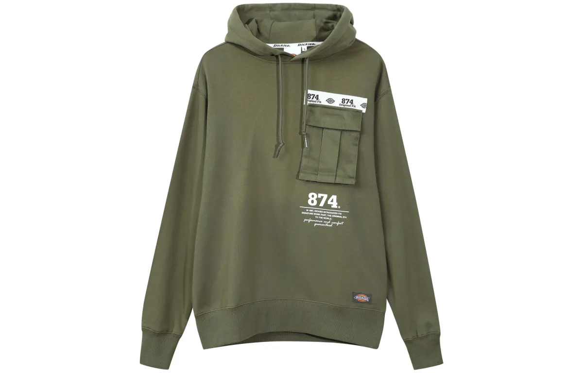 Dickies Sweatshirts Men's Army Green Hooded Moderate Regular