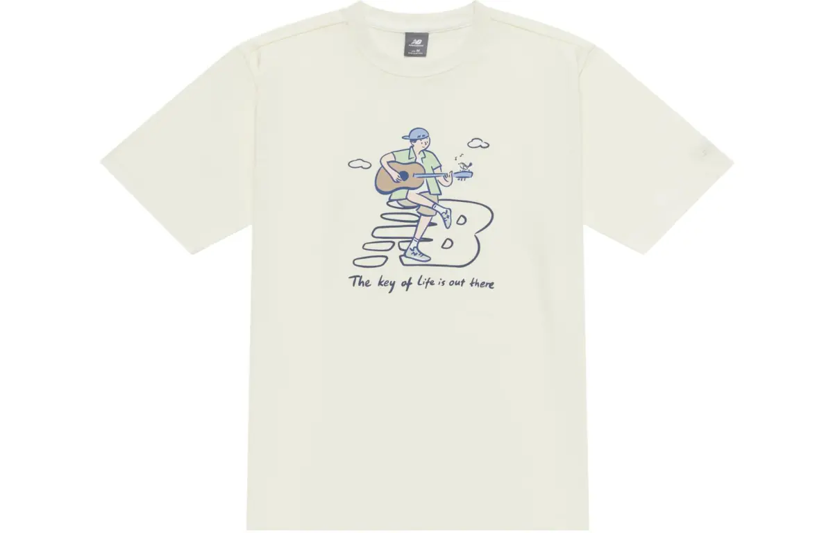 New Balance x PK SHEJISHILIANMING Live With The New Balance T Shirt Unisex White