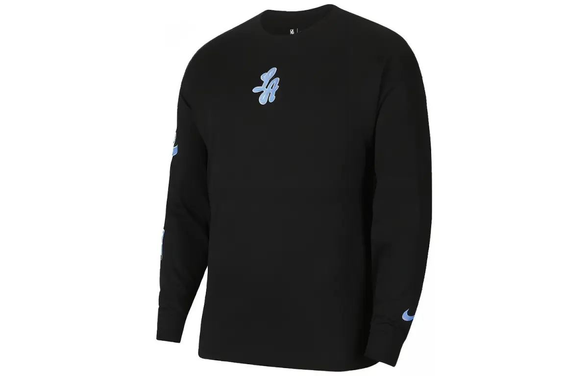 Nike Sweatshirts Men's Black Crew Neck Moderate Regular