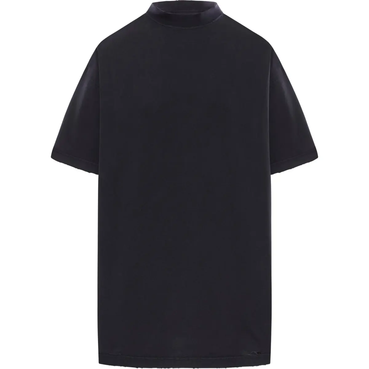 Balenciaga Logo Print Distressed Oversized T Shirt