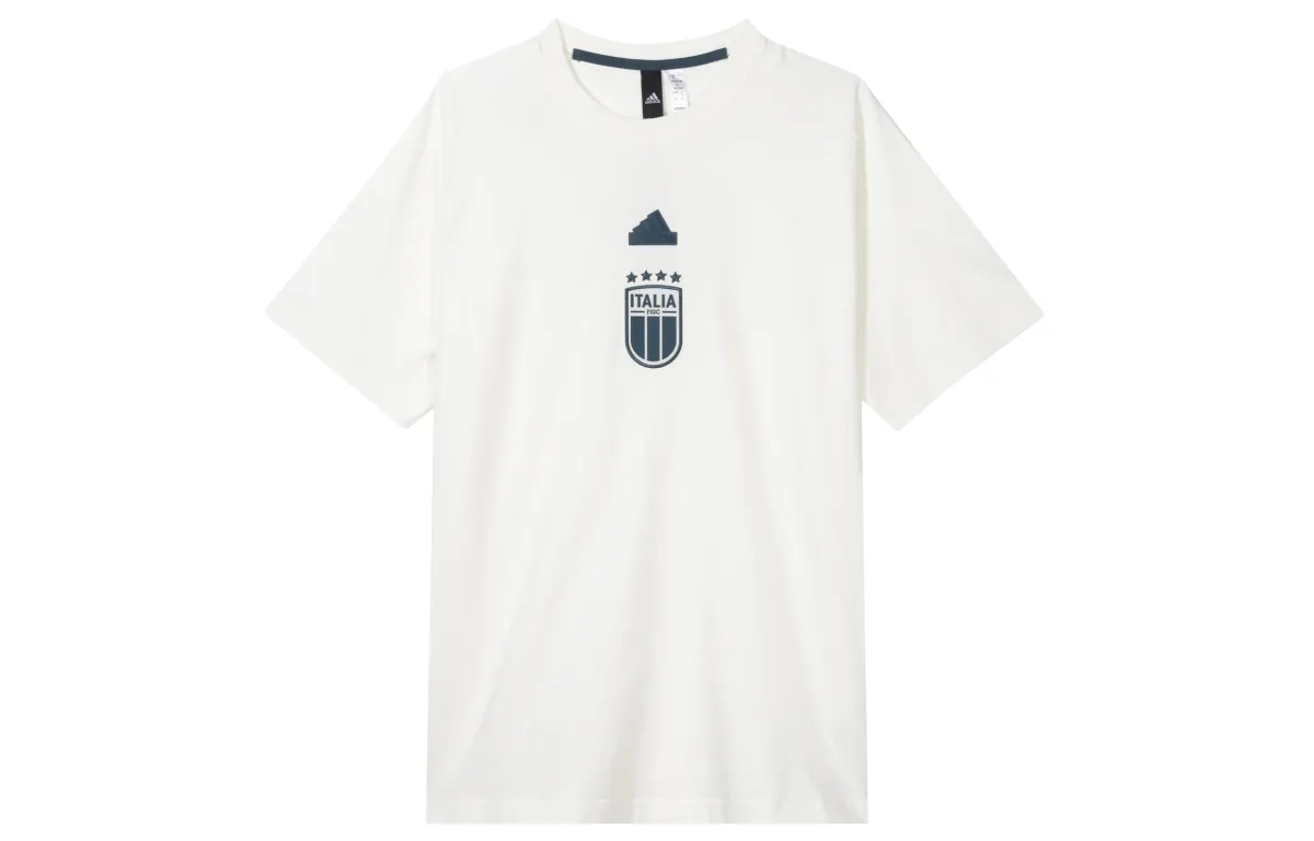 Adidas T-Shirts Men's White Crew Neck Moderate