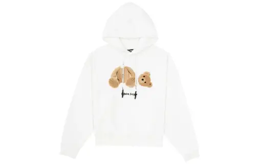 PALM ANGELS Embroidery Bear Hoodie