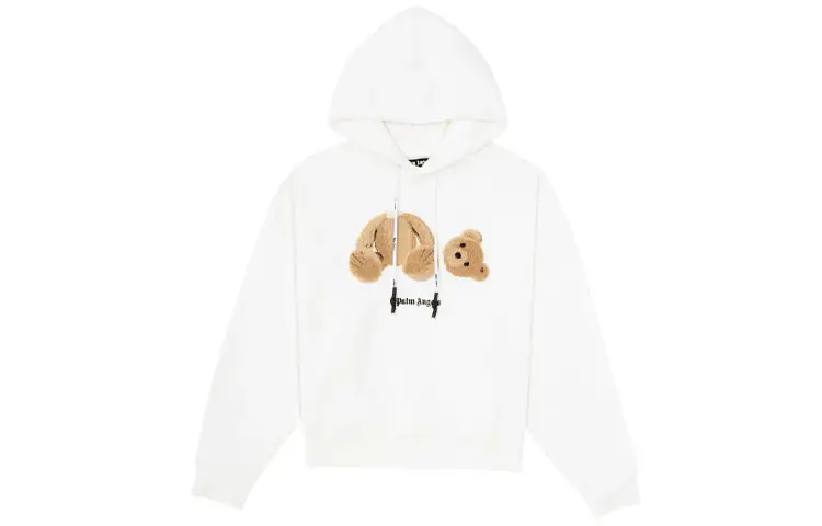 PALM ANGELS Embroidery Bear Hoodie