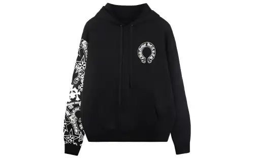 Chrome Hearts Stencil Sleeve Graphic Hoodie