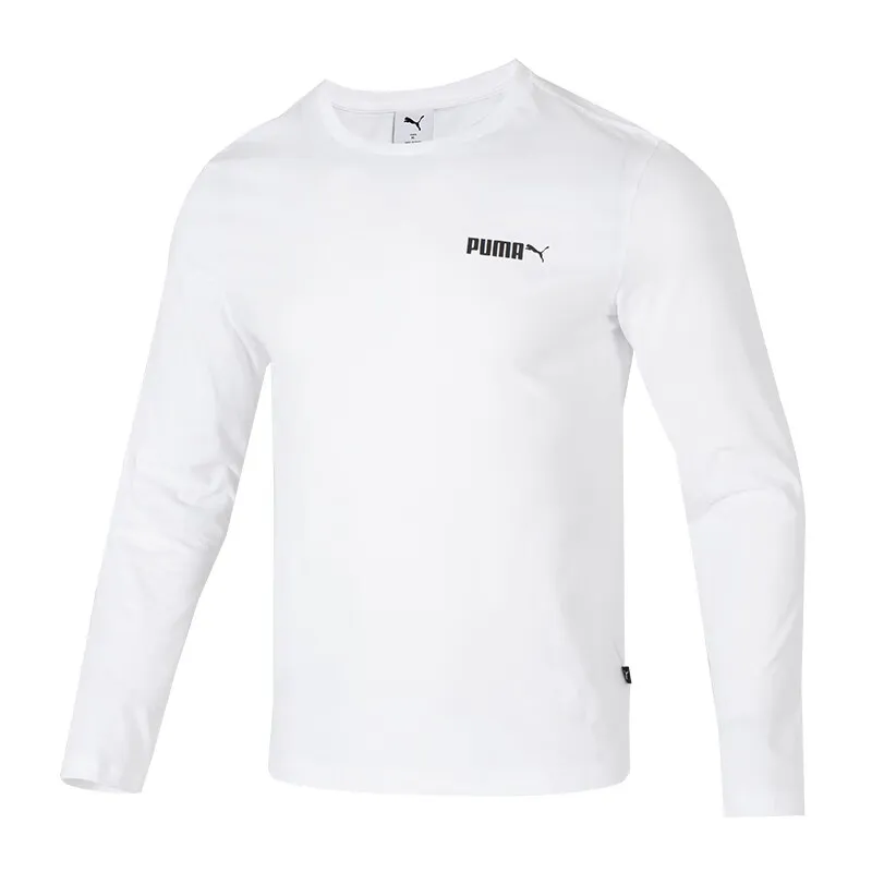 PUMA T-Shirts Men's White Crew Neck Moderate