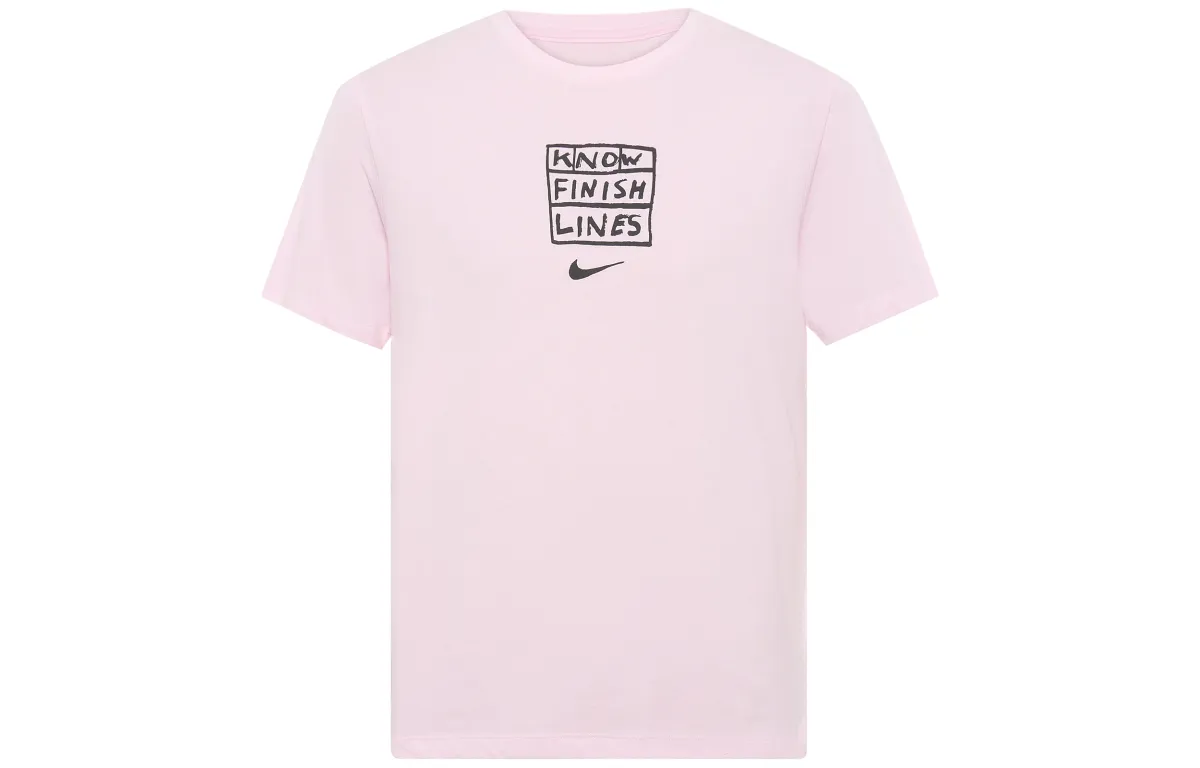 Nike T-Shirts Men's Crew Neck Moderate Straight Fit