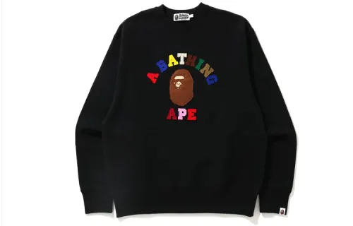 Bape College Applique Relaxed Fit Crewneck