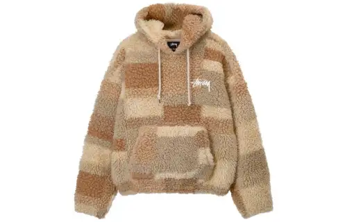 Stussy Sweatshirts Unisex Khaki Hooded Thickened Other