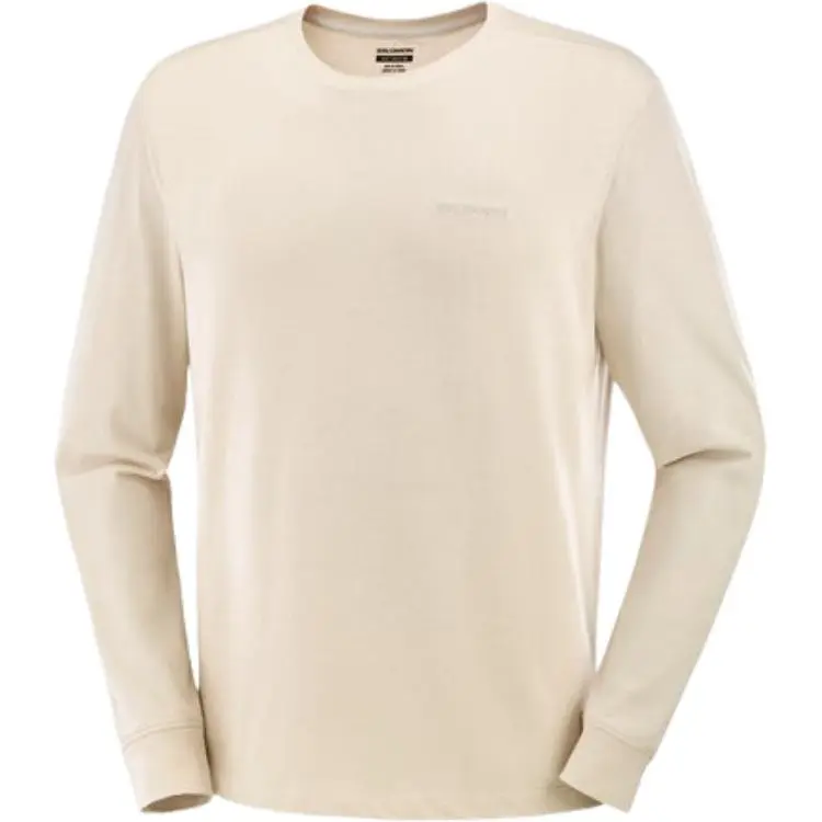 SALOMON T-Shirts Men's Ecru Crew Neck Moderate