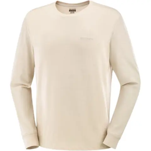 SALOMON T-Shirts Men's Ecru Crew Neck Moderate