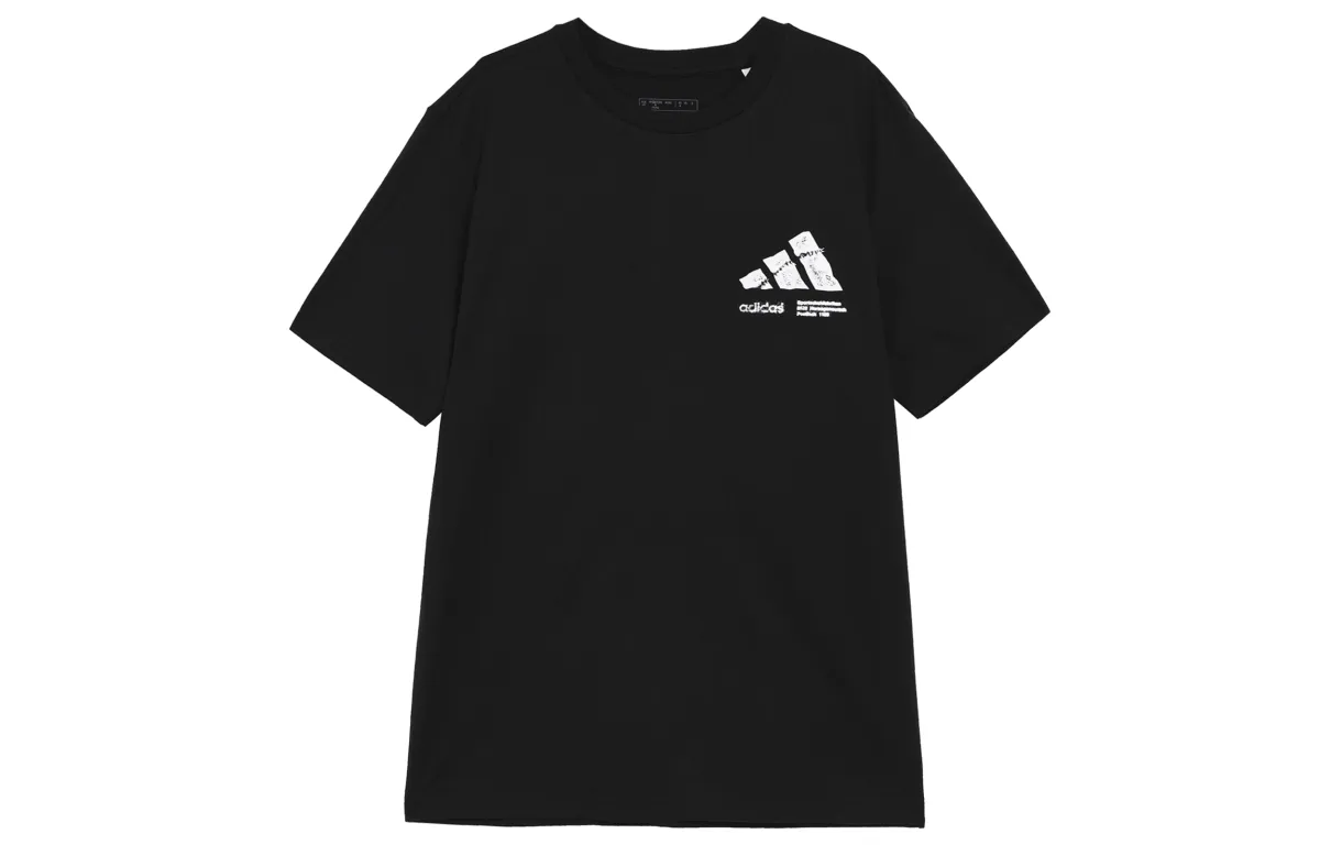 Adidas T-Shirts Men's Black Crew Neck Moderate