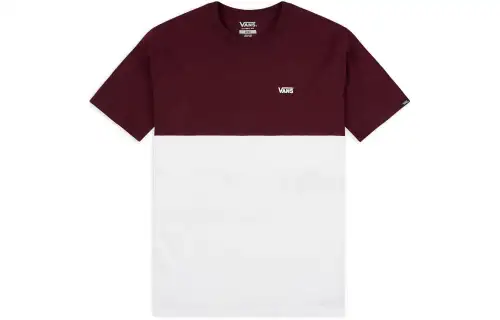 Vans T Shirts Men's Red Brown Crew Neck Moderate Straight Fit