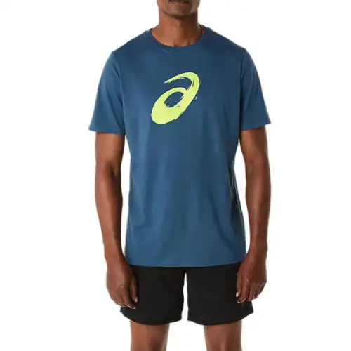 Asics PAINTBRUSH SHORT SLEEVE TEE T Shirt Unisex Blue