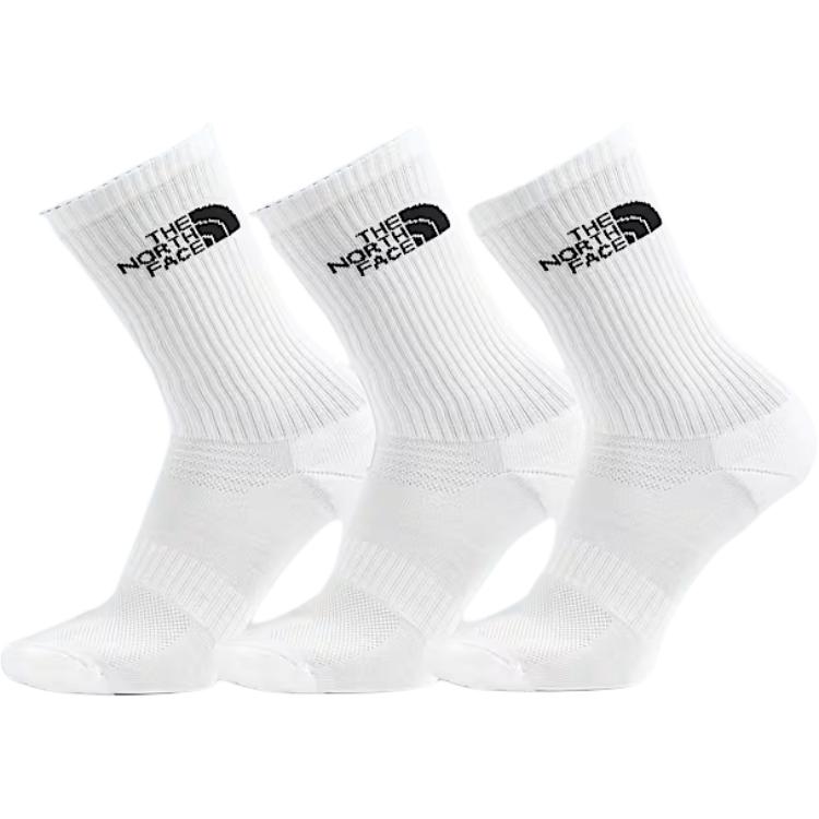 THE NORTH FACE Crew Socks Men’s 3 Pack White
