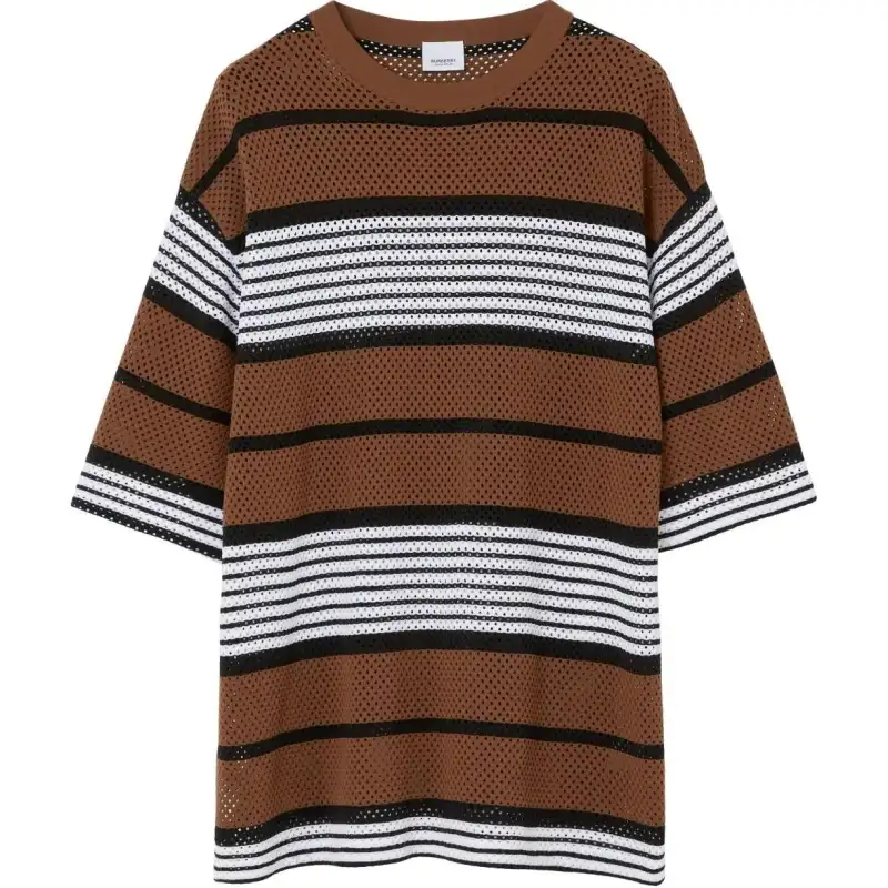 Burberry stripe-print oversized T-shirt