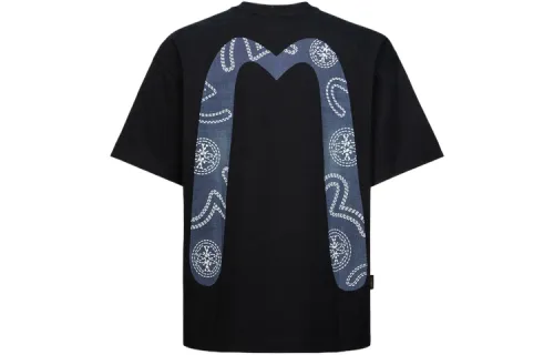 EVISU T Shirts Men's Crew Neck Moderate Straight Fit