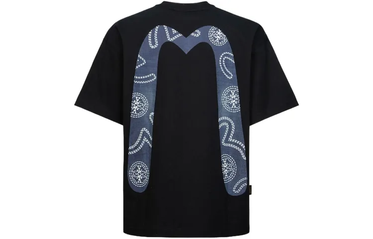 EVISU T Shirts Men's Crew Neck Moderate Straight Fit