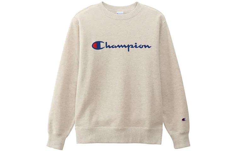 Champion Sweatshirt Japan Version Unisex Ecru