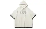 Li Ning Sweatshirts Unisex Ivory Hooded Moderate Mock Two Piece