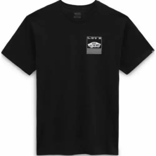 Vans T Shirts Men's Black Crew Neck Moderate