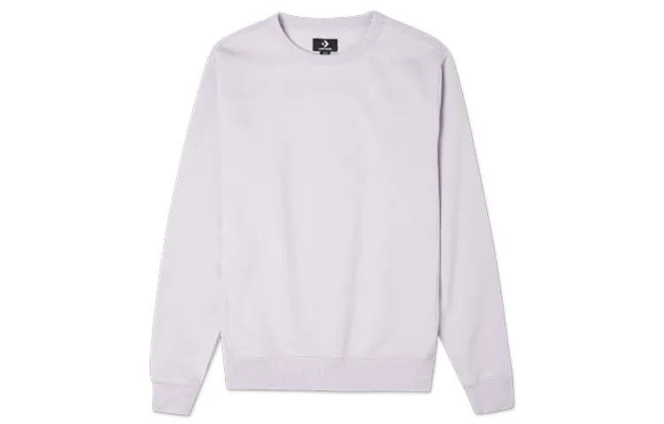 Converse Sweatshirts Men's Light Purple Crew Neck Thickened Regular