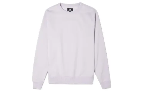 Converse Sweatshirts Men's Light Purple Crew Neck Thickened Regular