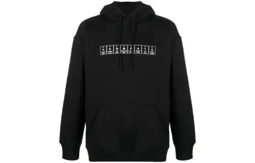 Vetements Sweatshirts Men's Black Hooded Moderate Regular