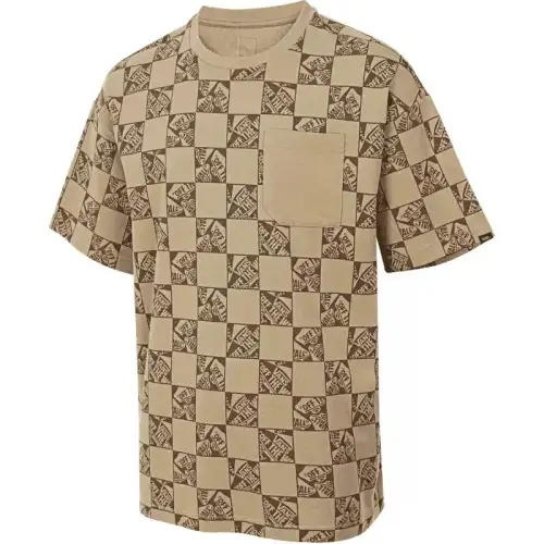Vans T Shirts Men's Khaki Crew Neck Moderate