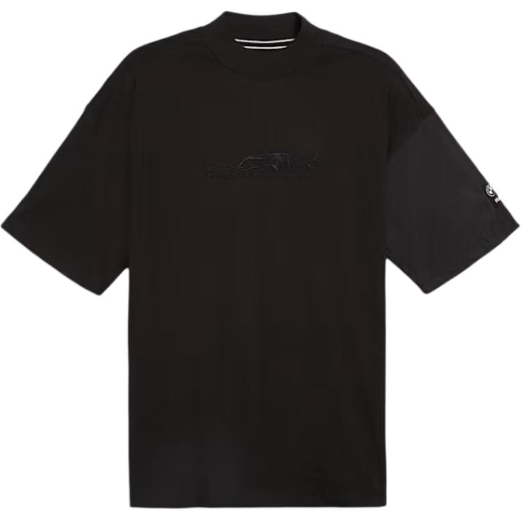 PUMA BMW M Motorsport SS24 Statement Car Tee Comfortable sweat-absorbent round neck short-sleeved T-shirt Men's Black