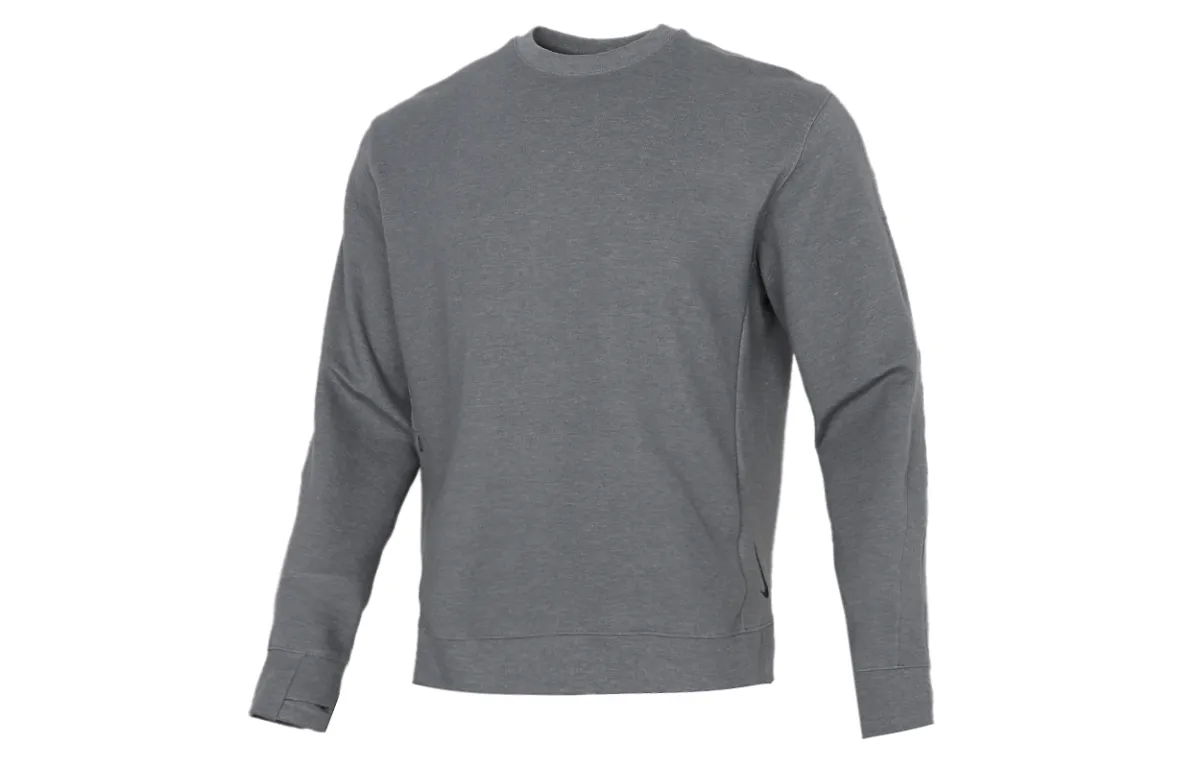Nike Sweatshirts Men's Gray Crew Neck Moderate Straight Fit