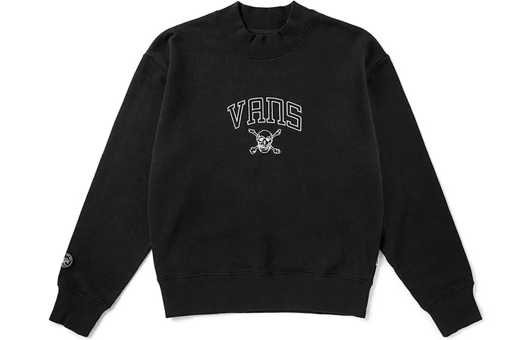 Vans Sweatshirts Unisex Black Crew Neck Moderate