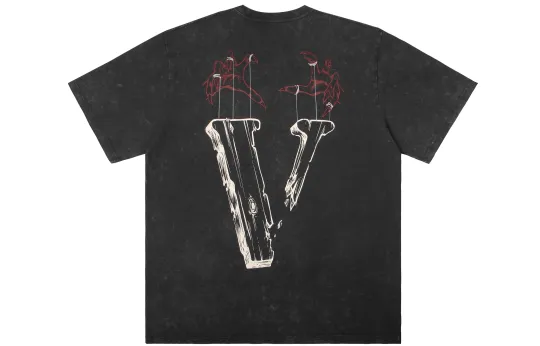 VLONE Washed Heavyweight 100% Cotton Loose Fit Short Sleeved T Shirts Unisex