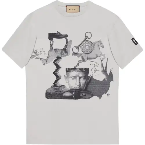 GUCCI Printed Jersey T Shirt