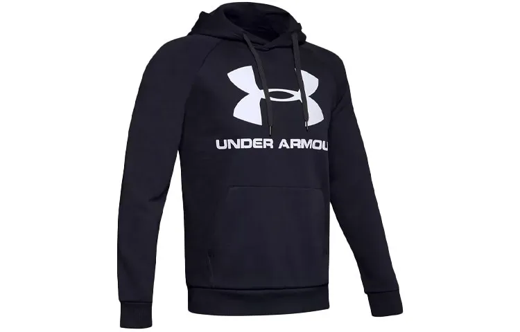 Under Armour Rival Sweatshirts Men's Black Hooded Moderate Regular