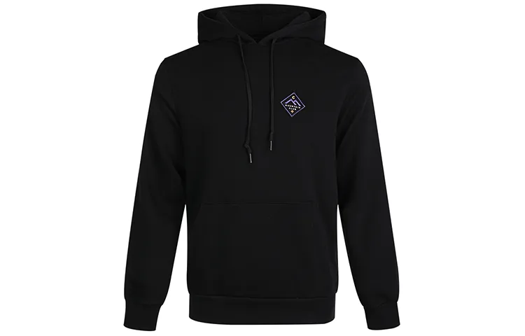 Converse Hooded Casual Fleece Lined Thermal Long Sleeved Sweatshirt Men's Black