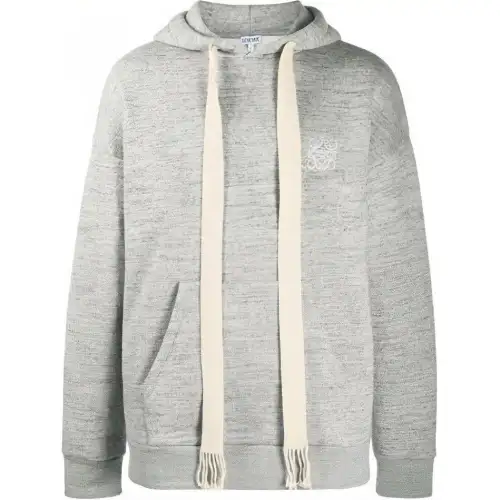LOEWE Sweatshirts Men's Gray Hooded Moderate Regular
