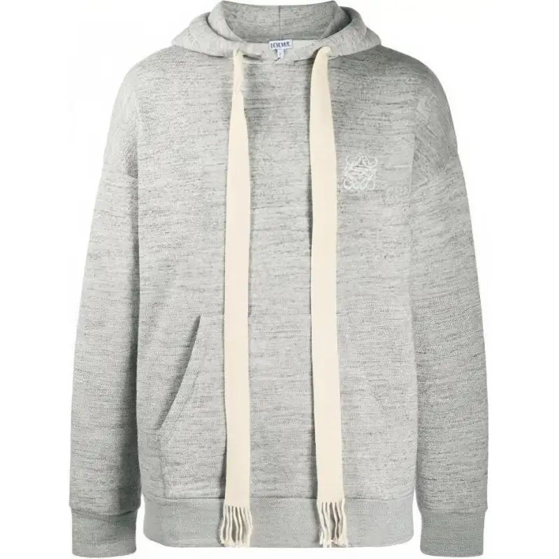 LOEWE Sweatshirts Men's Gray Hooded Moderate Regular