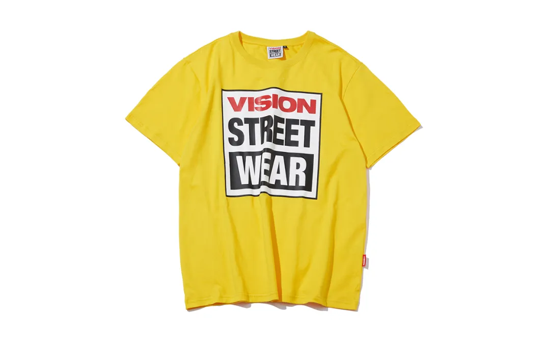 Vision Street Wear T Shirt Unisex Yellow