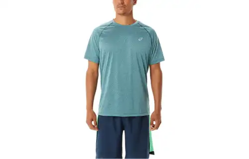 Asics Ready Set Lyte Short Sleeve T Shirt Men's Light Blue